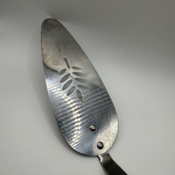 Vintage Flint Stainless USA Pie Server – Mid Century Modern Arrowhead Floral Han - Picture 5 of 10
